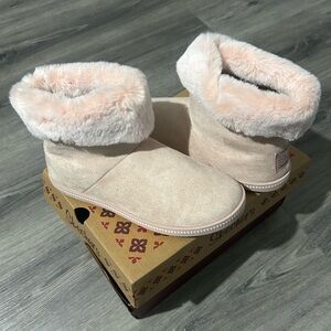 Skechers Pink Slippers Comfortable Footwear